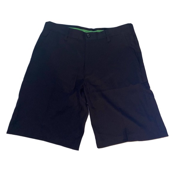 Izod Golf Shorts Mens 32 Black Straight‎ Stretch Moisture Wick Performance - Picture 1 of 8